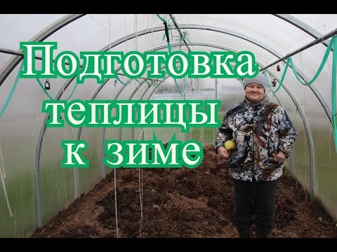 Обработка теплицы. Подготовка теплицы к зиме. (24.10.2016 г.)